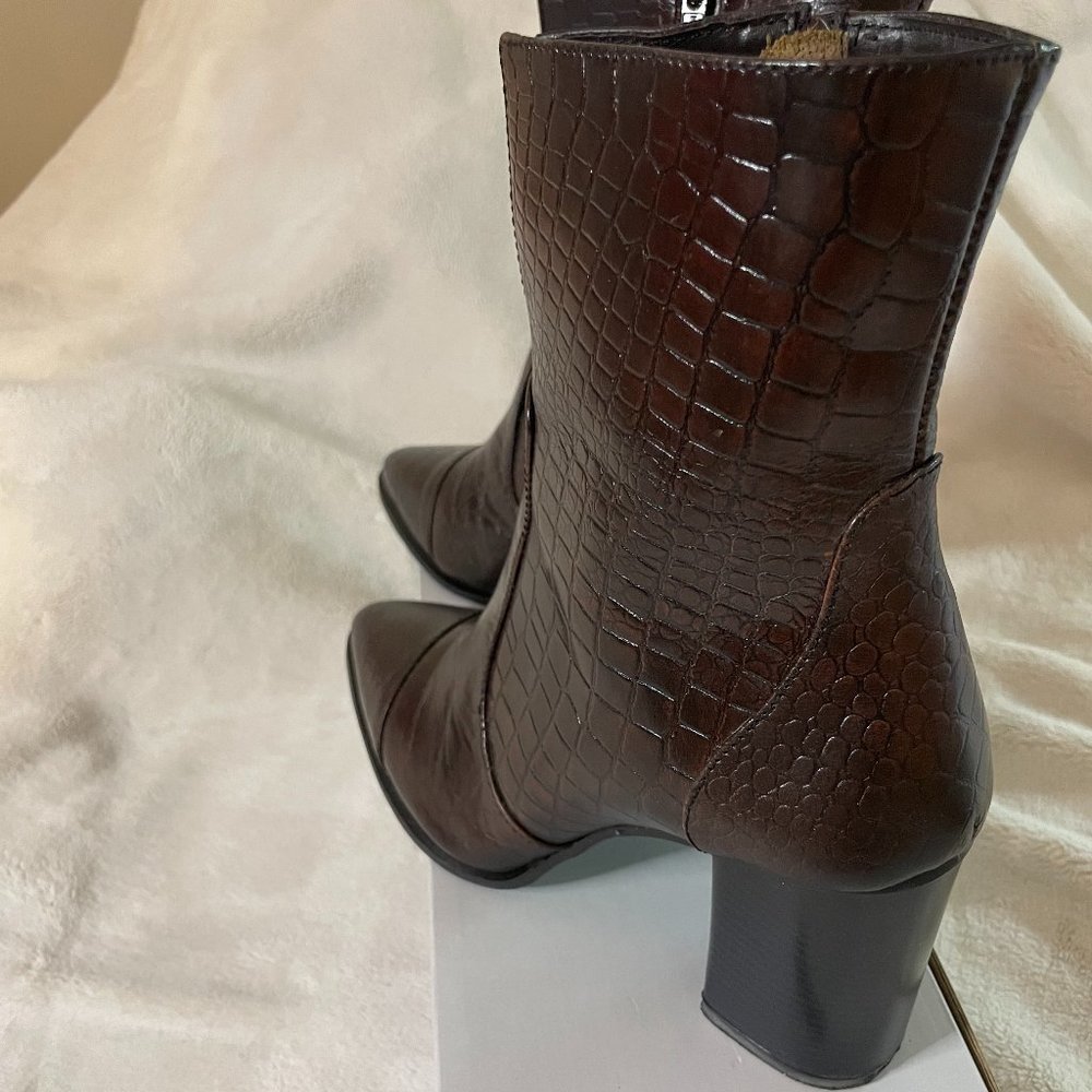 Brown Croc Booties